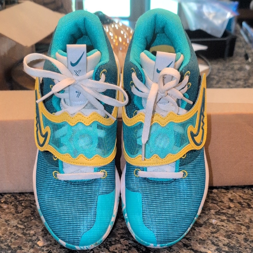 Men's Nike KD Trey 5X Jade Sulfer Basketball Shoes